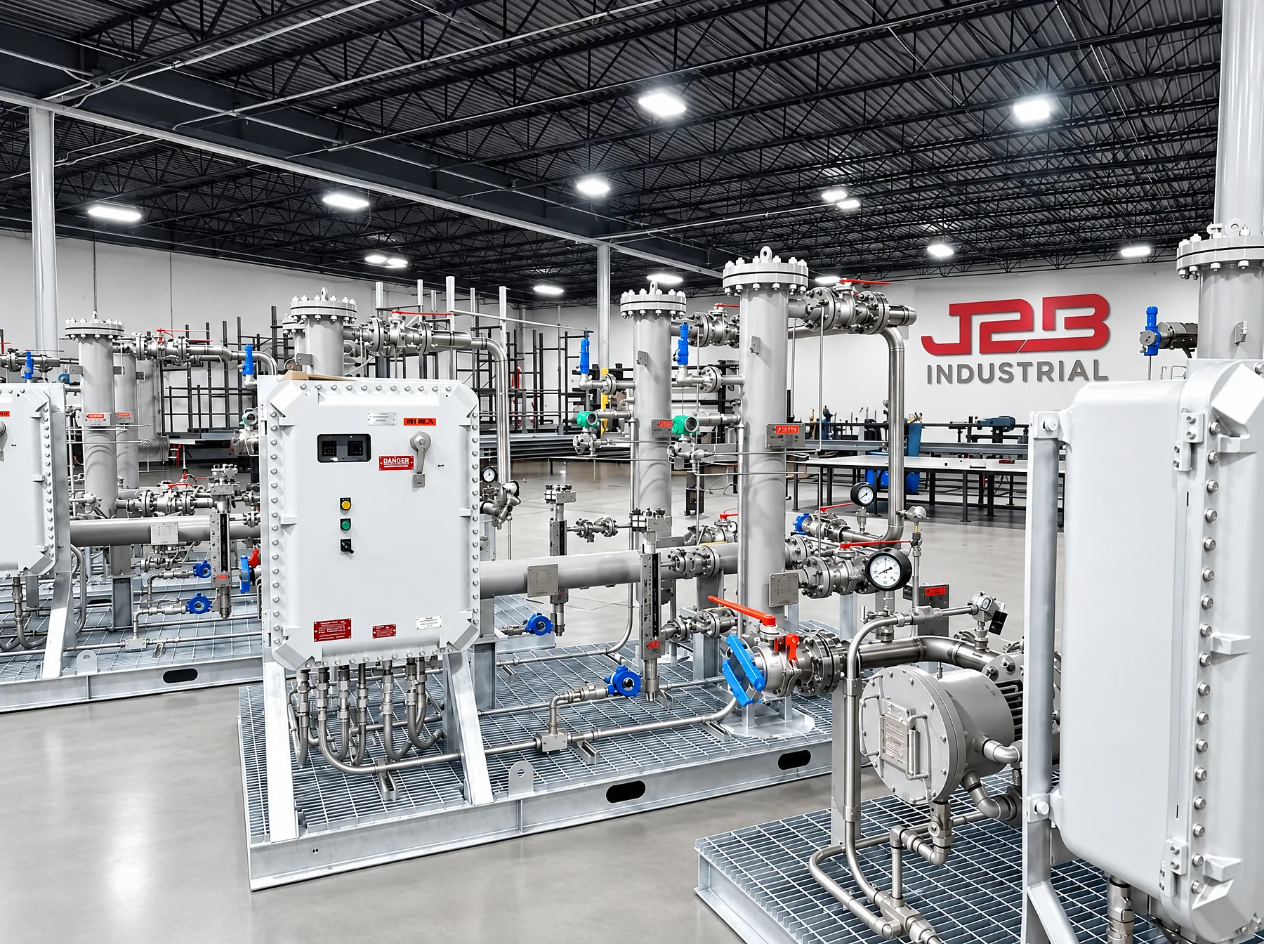 Fuel gas conditioning skids in parallel production
