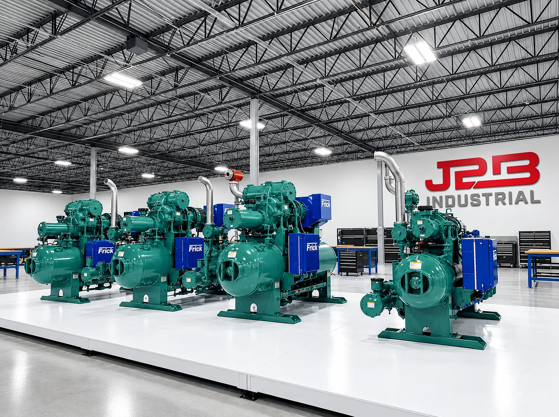 Four identical equipment packages in build at J2B